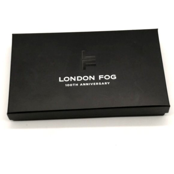 London Fog Womens Wristlet Organizer Wallet Danica Black‎ Woven Double Zip NEW - Picture 1 of 8